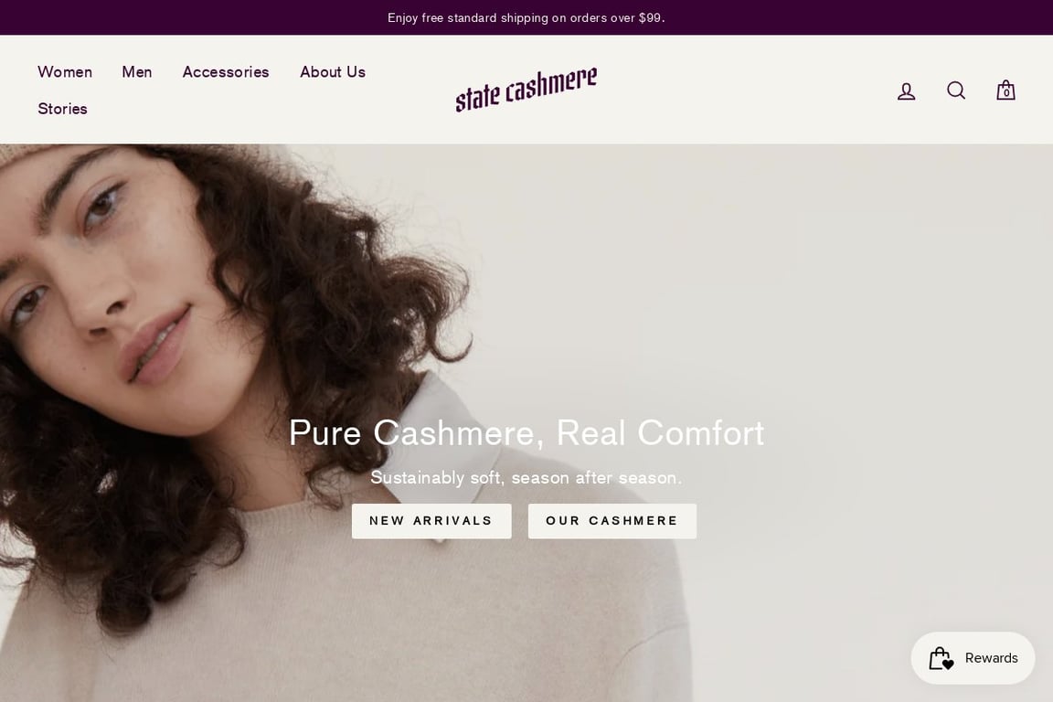 State Cashmere homepage