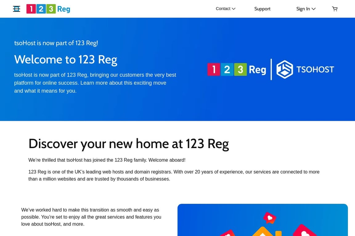 Tsohost homepage