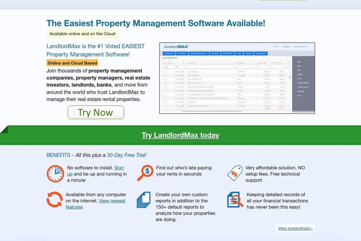LandlordMAX homepage