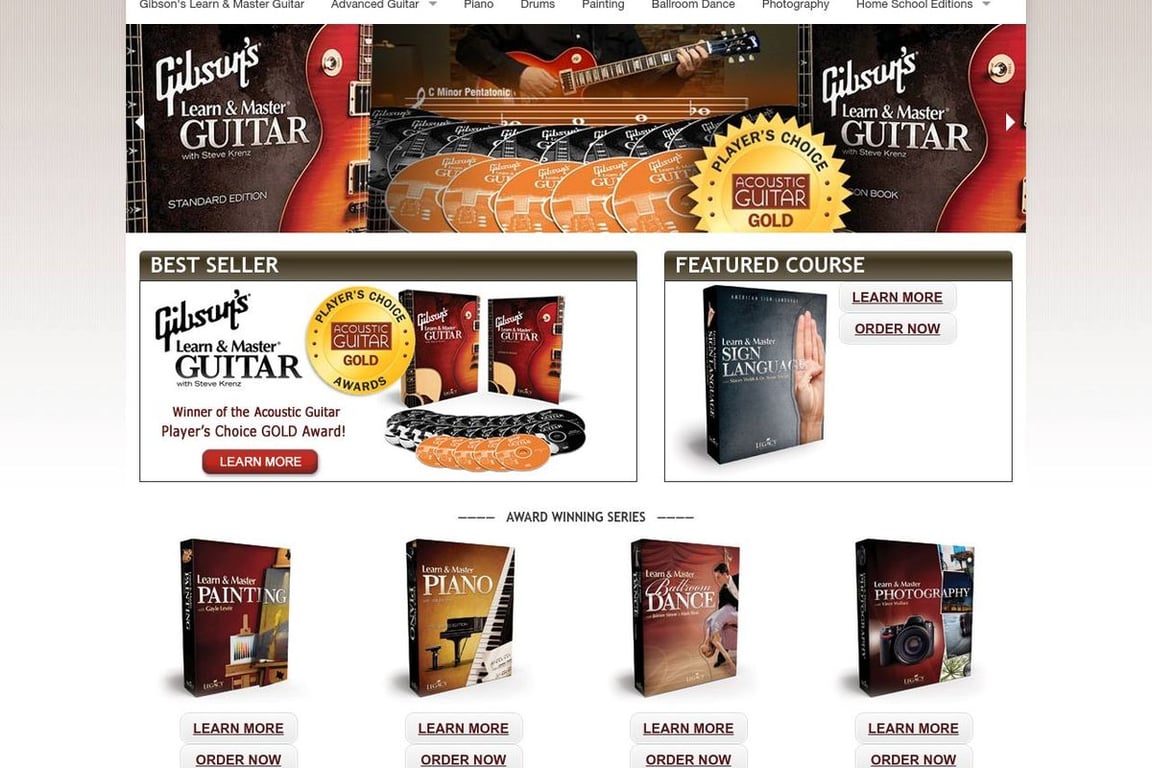 Legacy Learning Systems homepage