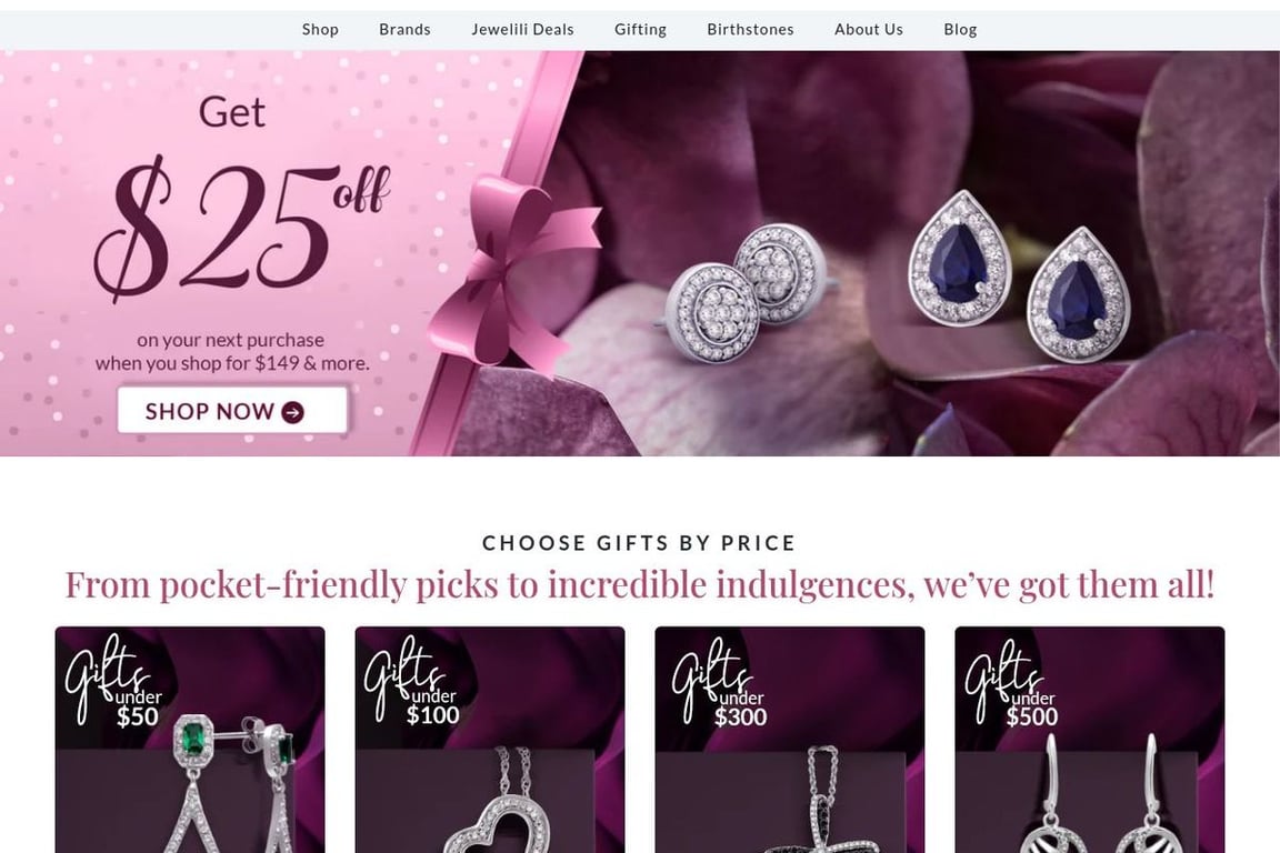 Jewelili homepage