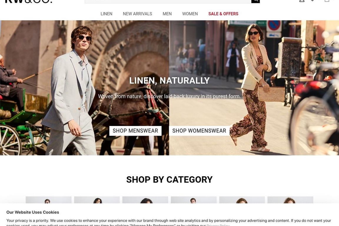 RW&Co New homepage