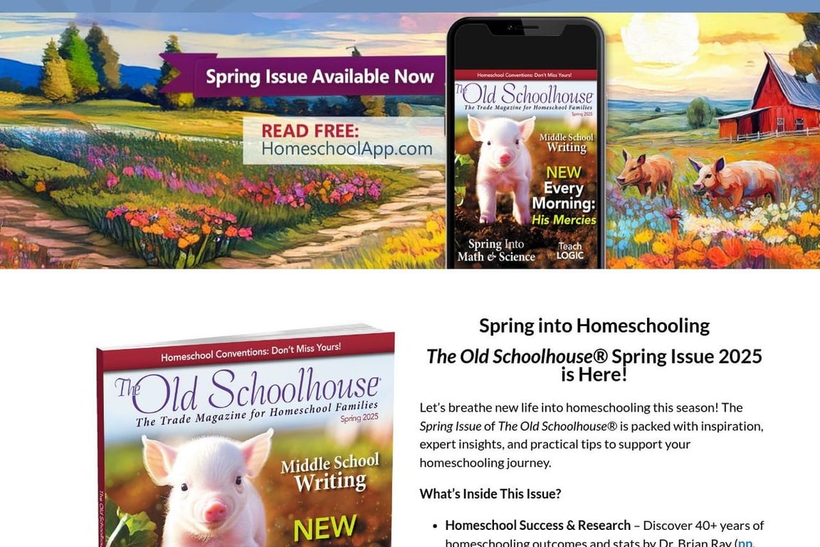 The Old Schoolhouse homepage