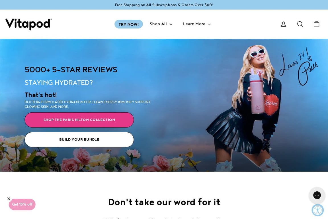 Vitapod homepage