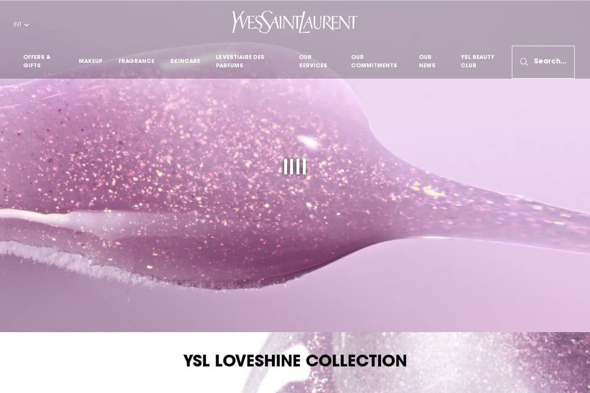 Yves Saint Laurent Beauty homepage