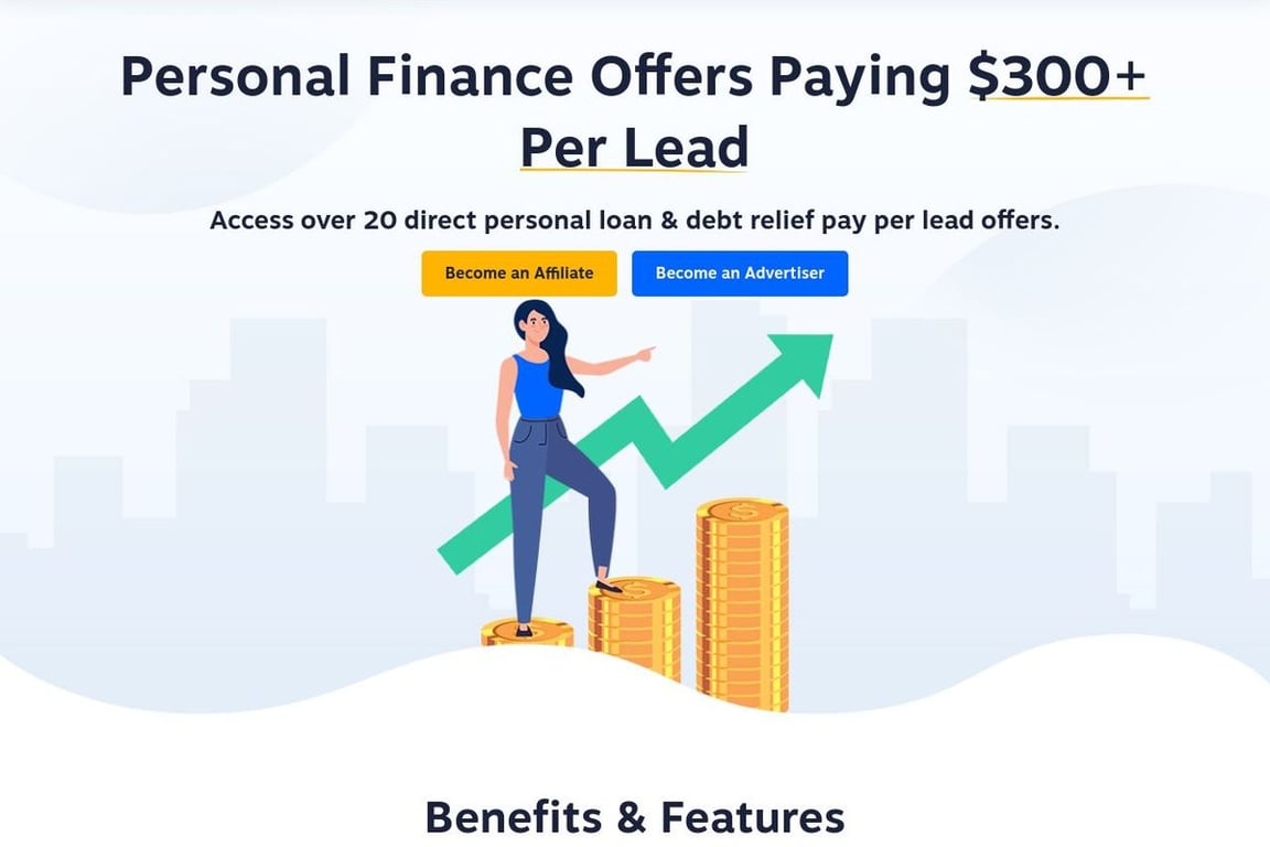 Lead Stack Media affiliate program signup page