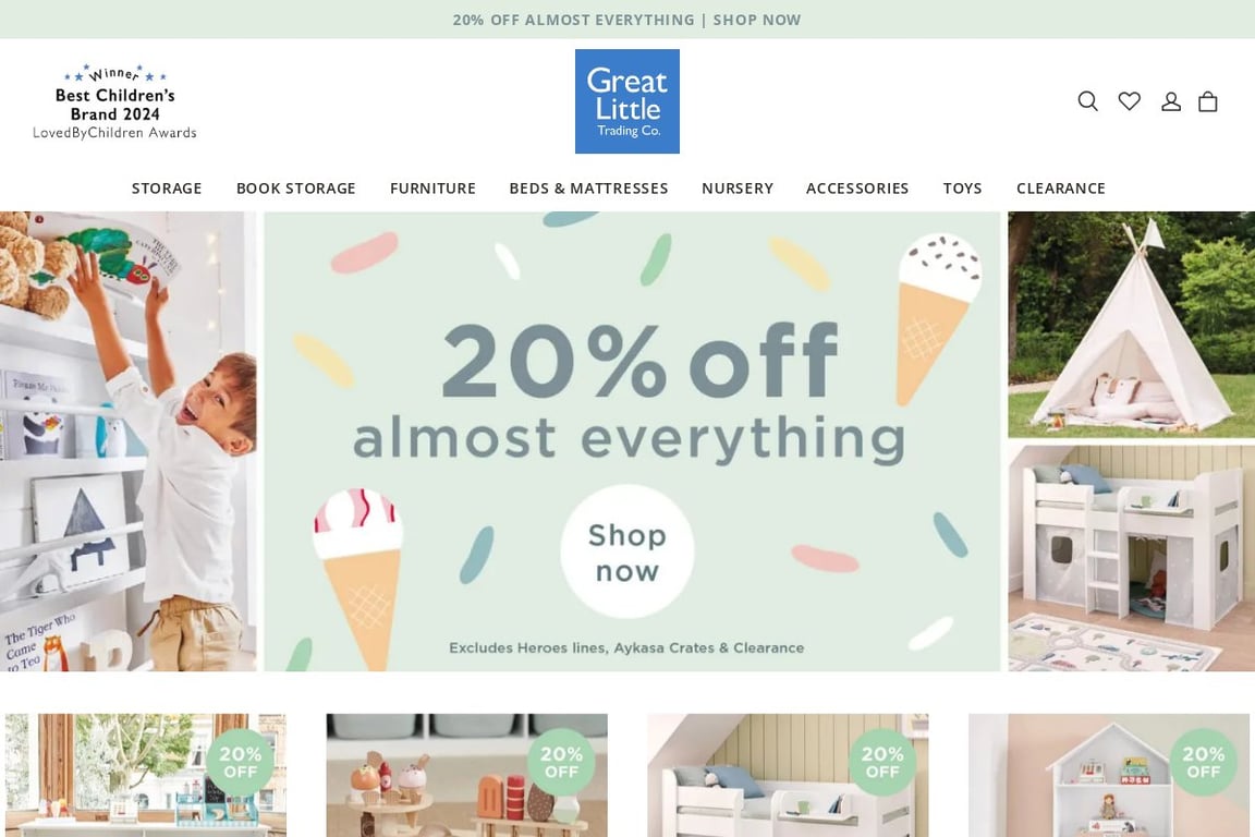 Great Little Trading Company homepage
