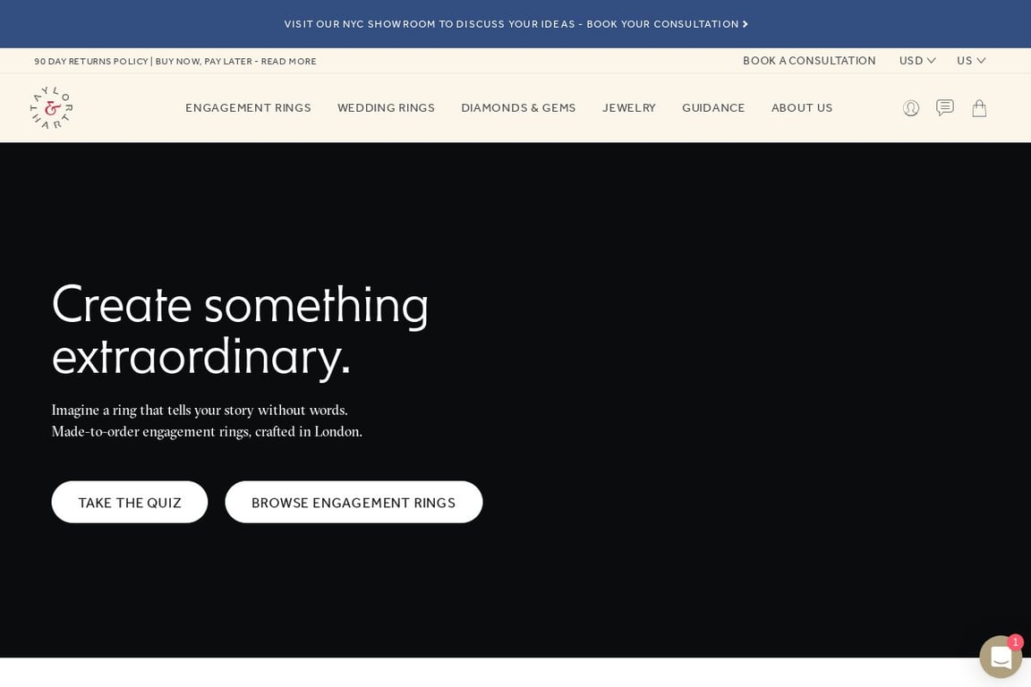 Taylor & Hart homepage