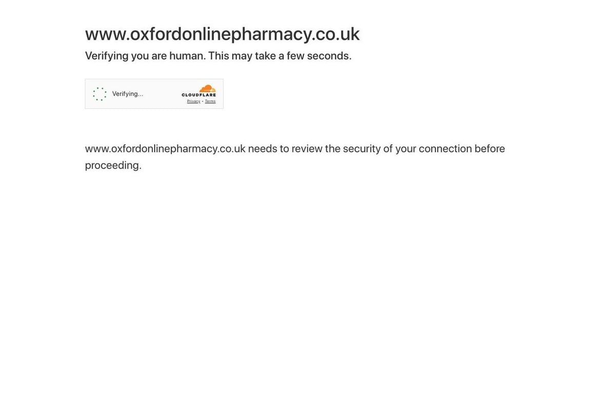 Oxford Online Pharmacy homepage