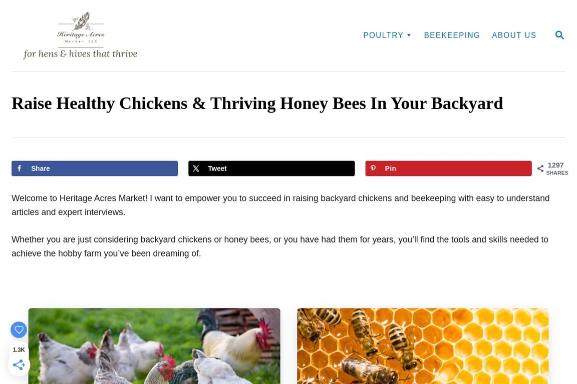 Heritage Acres Market LLC homepage