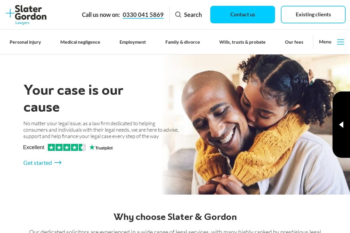 Slater and Gordon UK Limited homepage