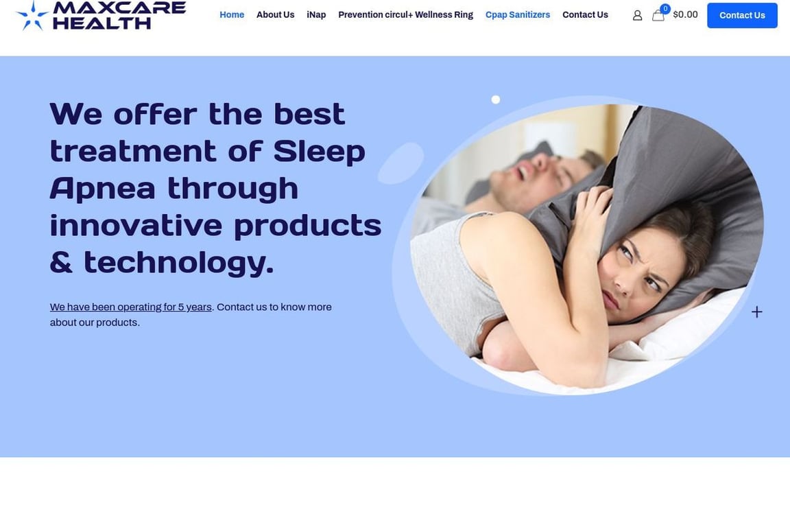 Max Care Hc homepage