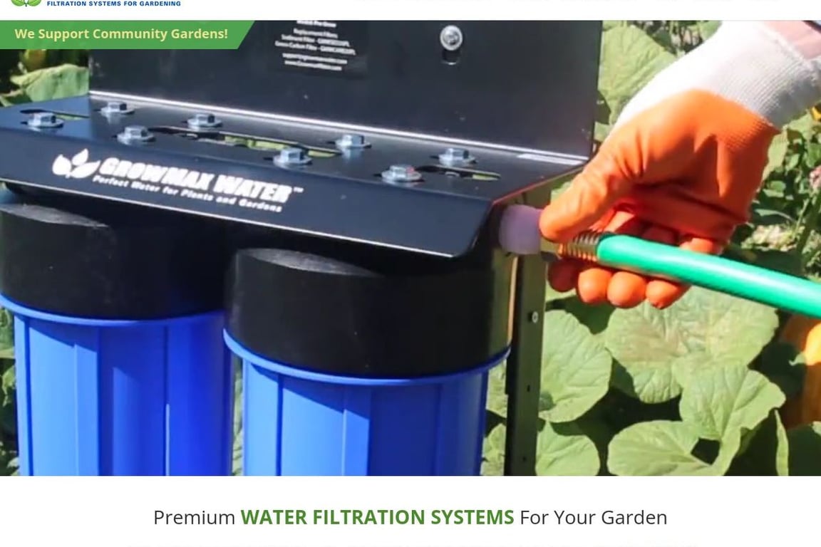 GrowMax Water USA homepage