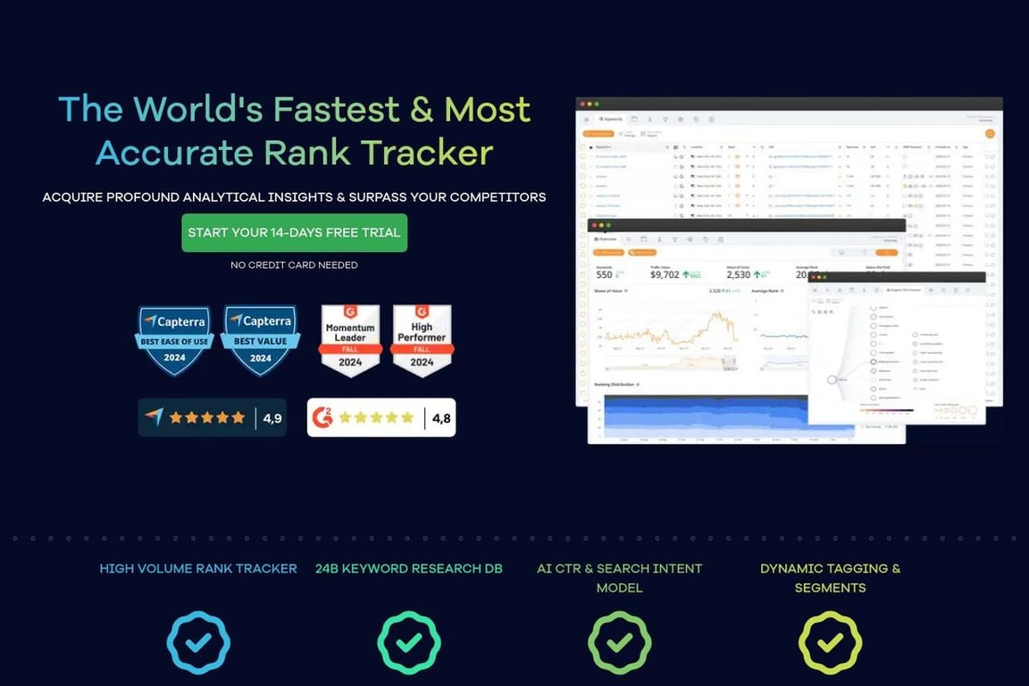 AccuRanker homepage