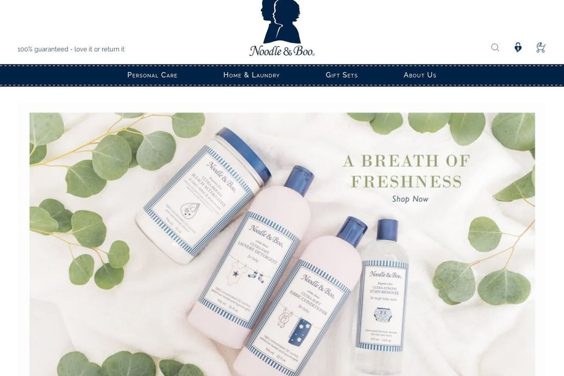 Noodle & Boo homepage