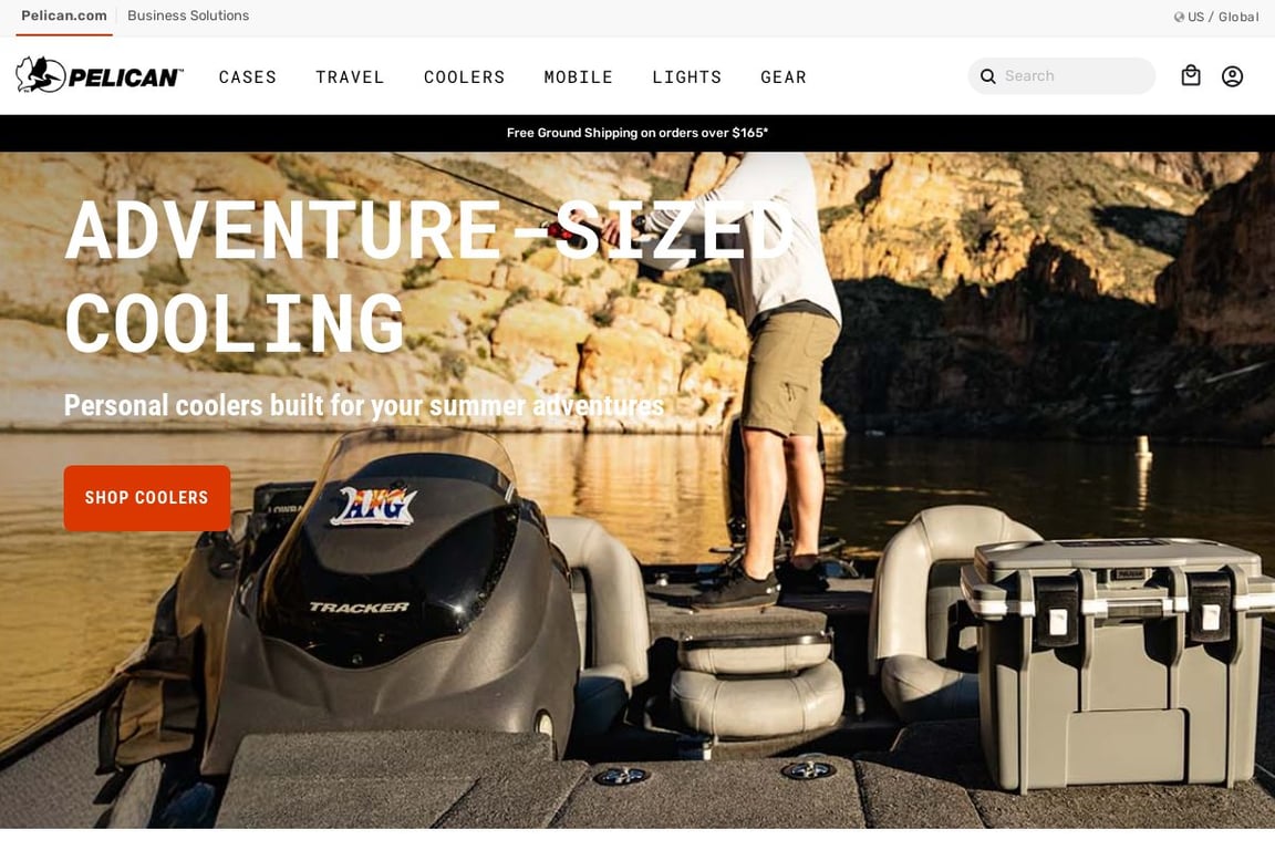 Pelican Products homepage