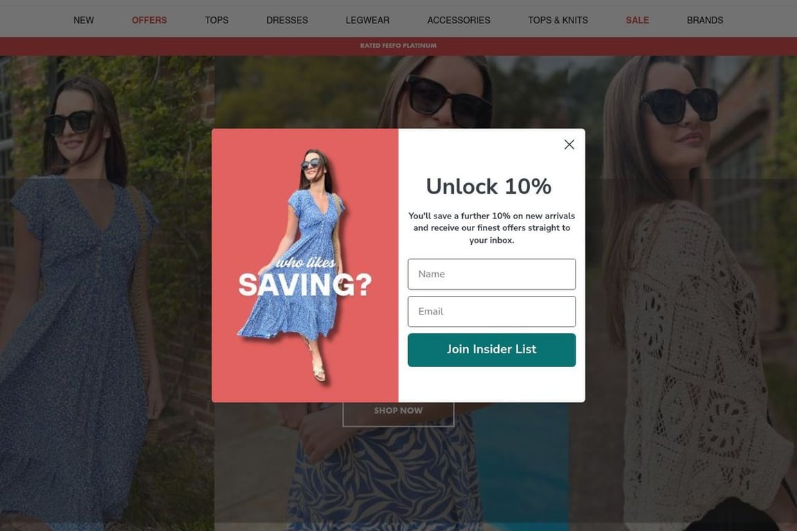 Highstreet Outlet homepage