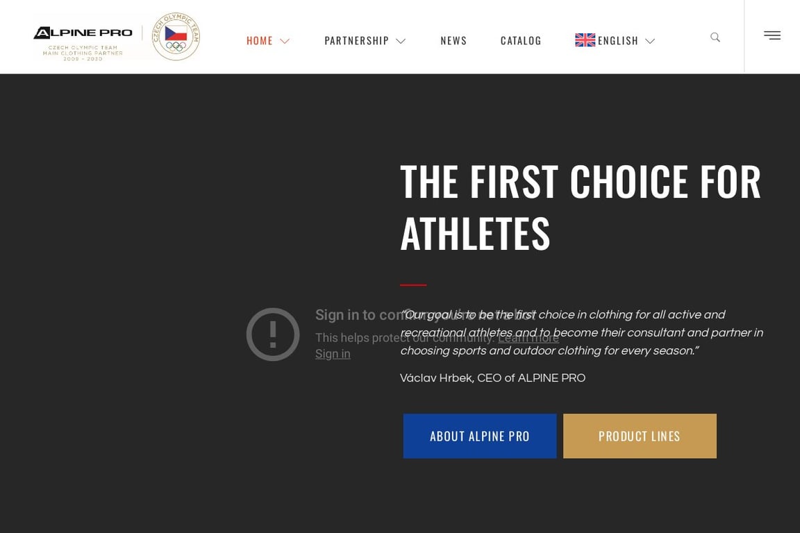 ALPINEPRO homepage