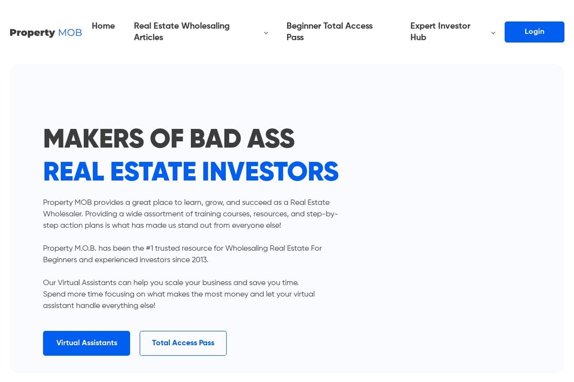 Property MOB homepage
