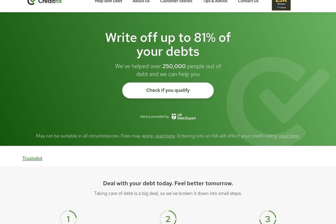 CreditFix homepage