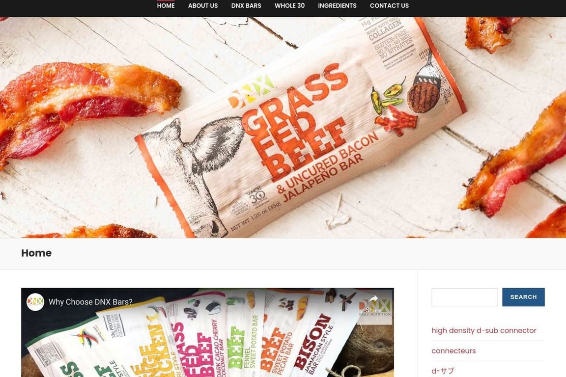 DNX Bar homepage