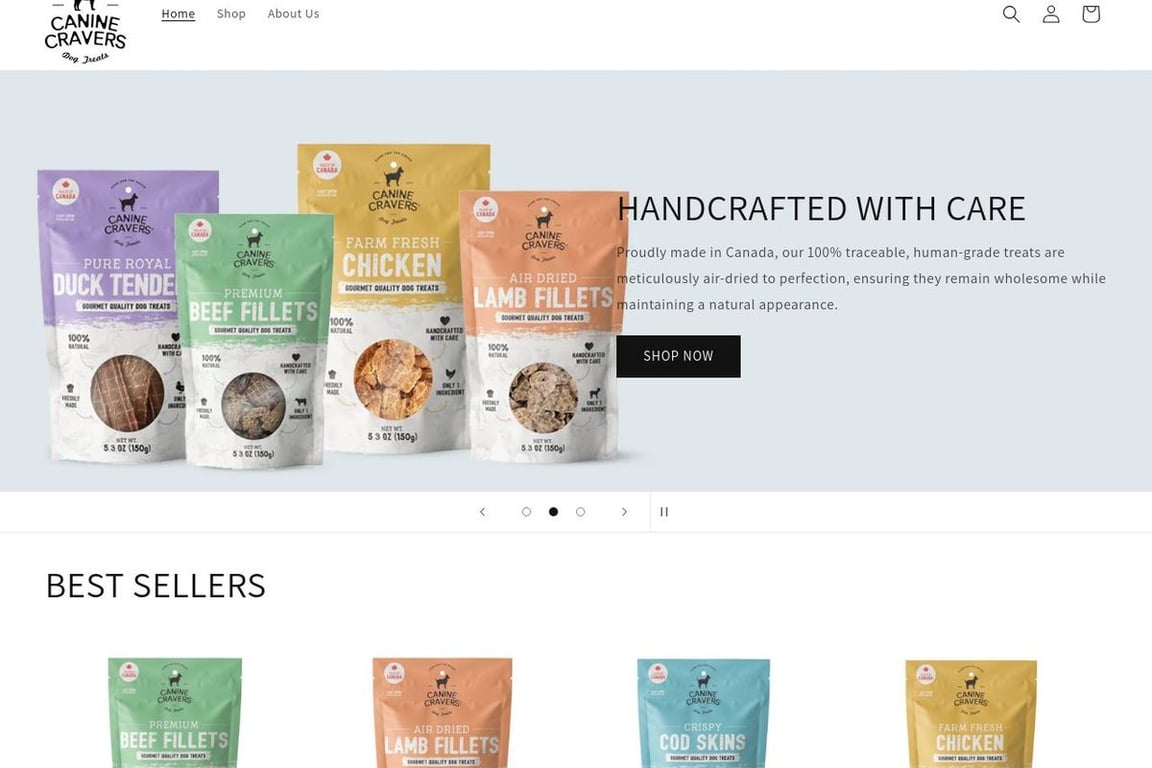 Canine Cravers homepage