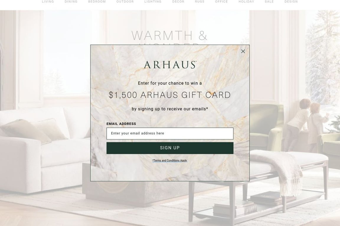 Arhaus website deals