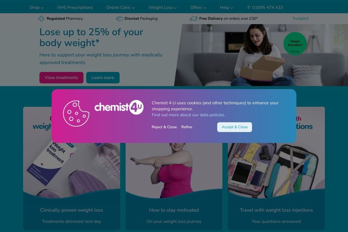 Chemist4U homepage