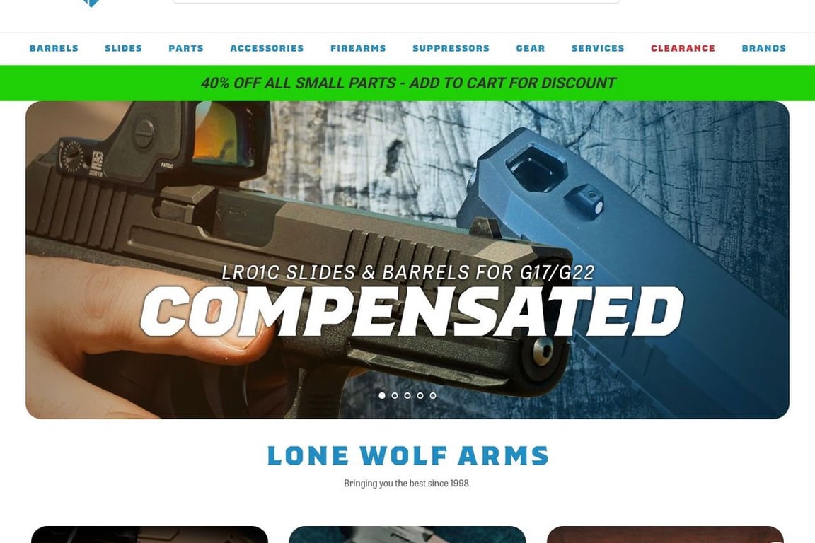 Lone Wolf Distributors homepage