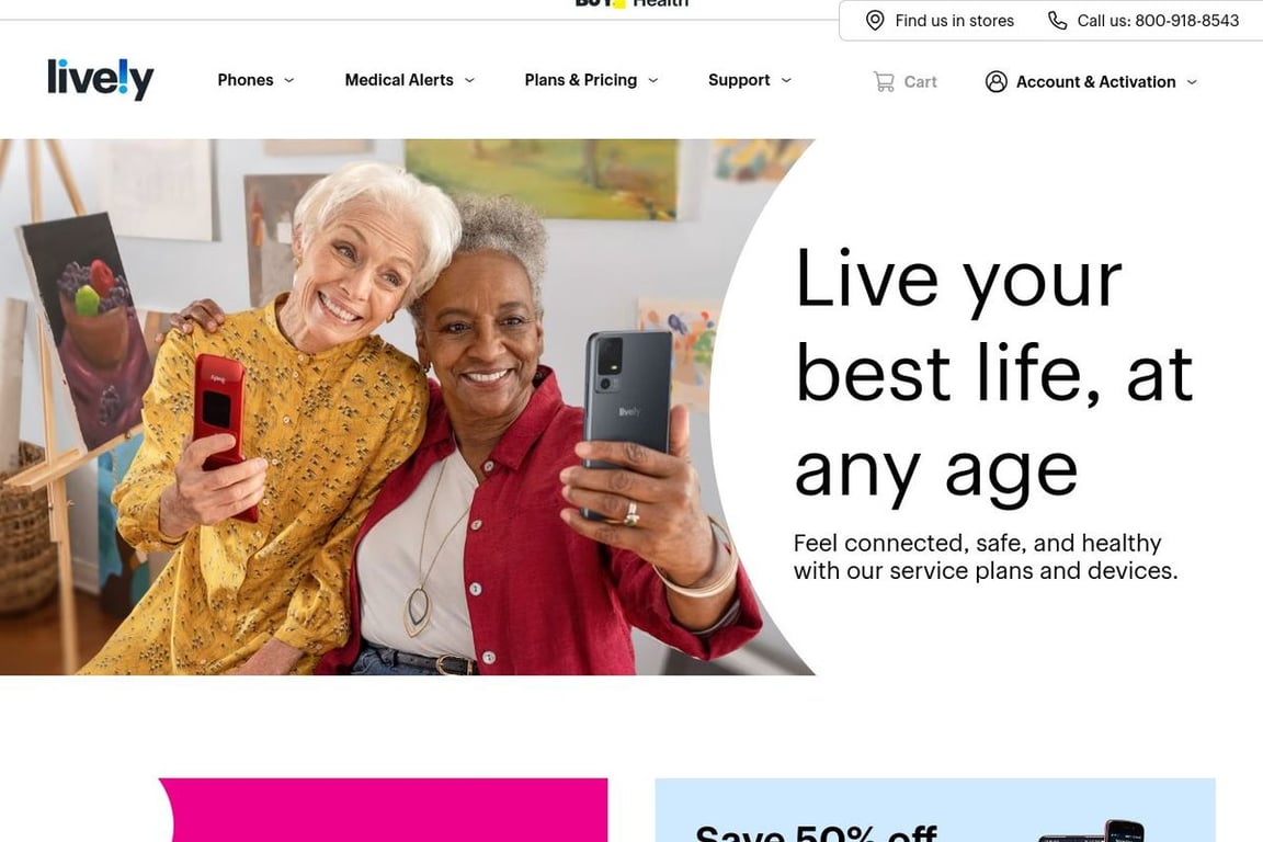 Lively homepage
