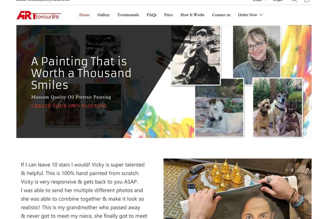 ARTTOYOURLIFE homepage