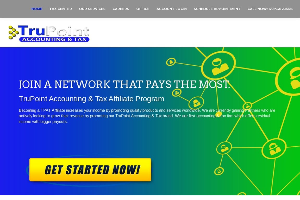 TruPoint Accounting And Tax affiliate program signup page
