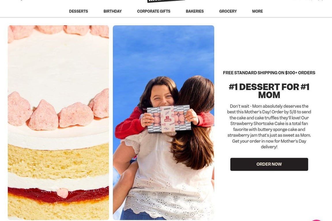 Milk Bar homepage