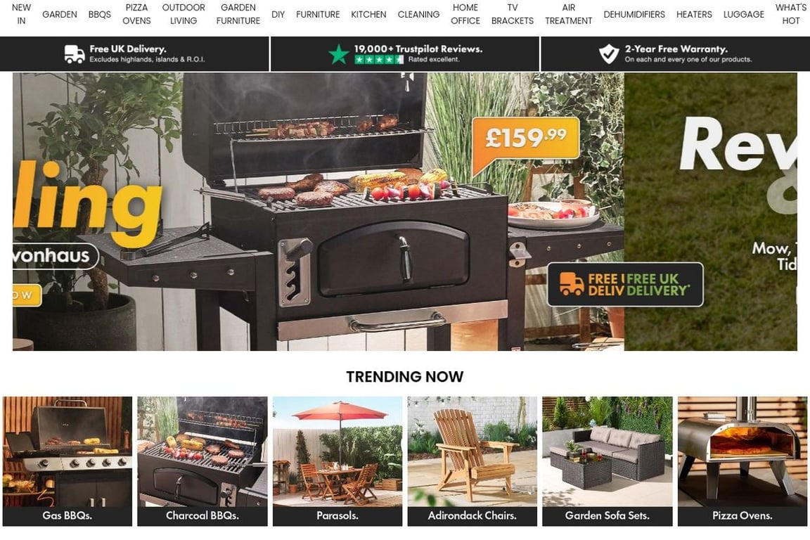 VonHaus homepage