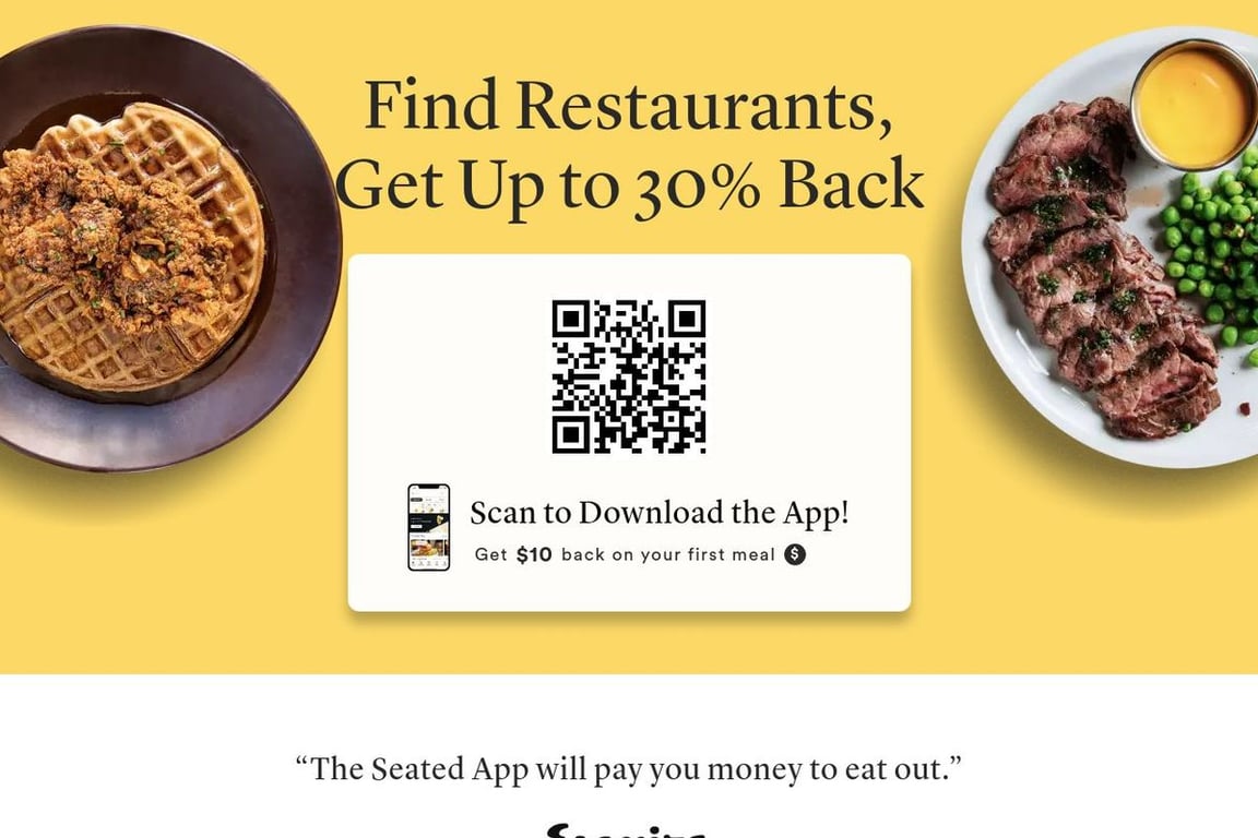 Seated affiliate program signup page