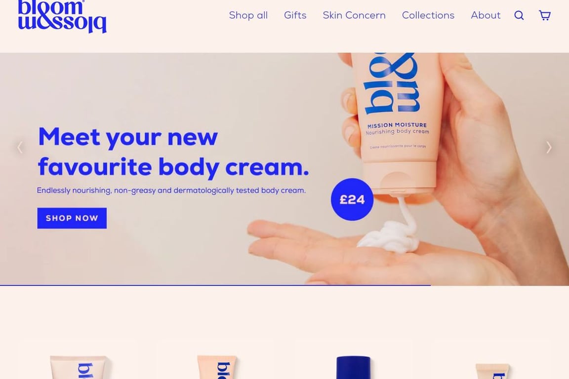 Bloom and Blossom homepage