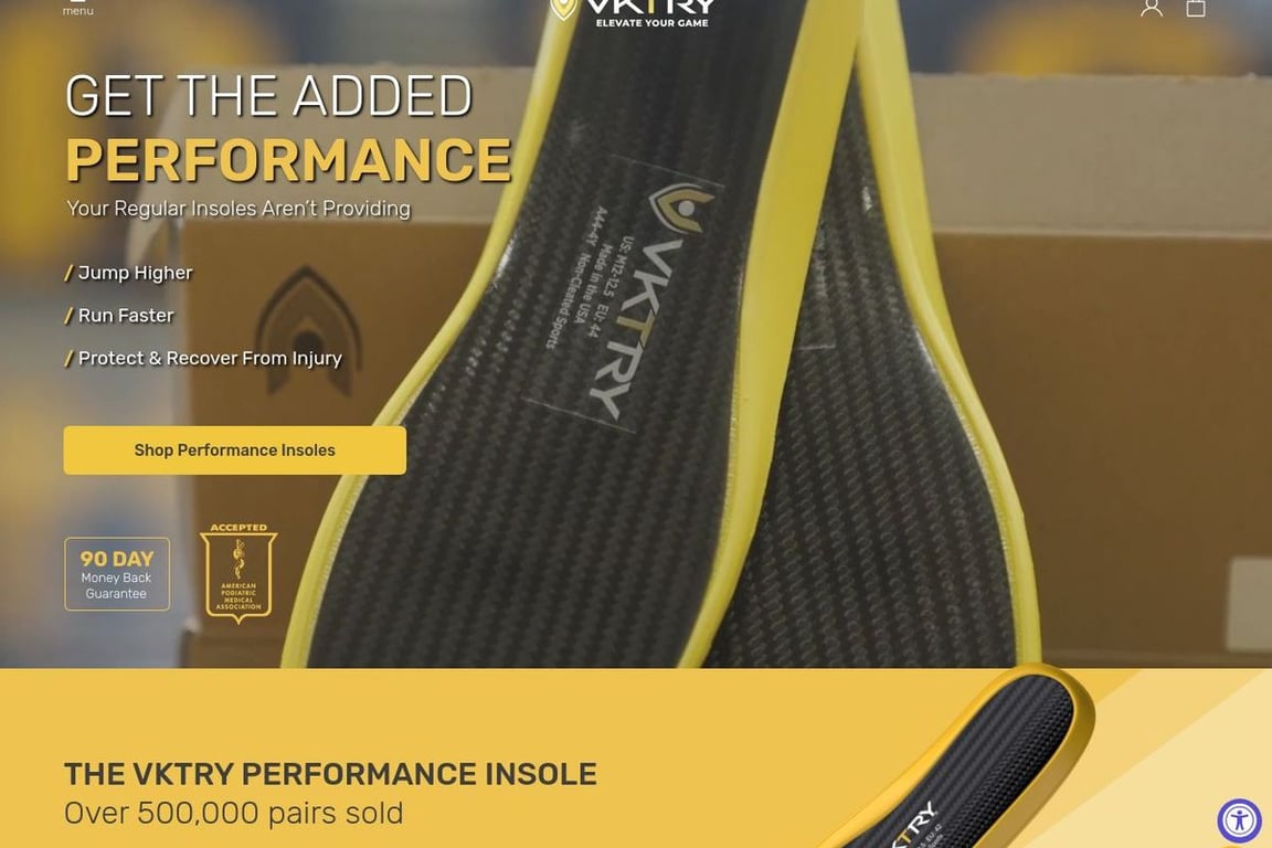 VKTRY Gear homepage