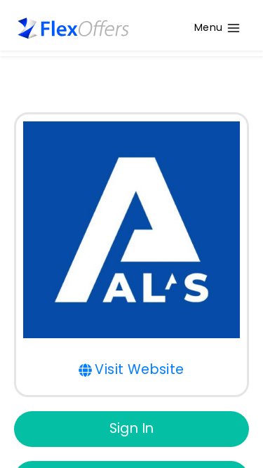 Al’s Sporting Goods affiliate program signup page