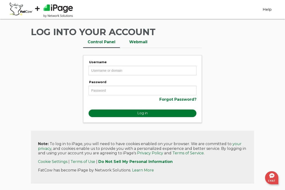 FatCow.com: MooMoney homepage