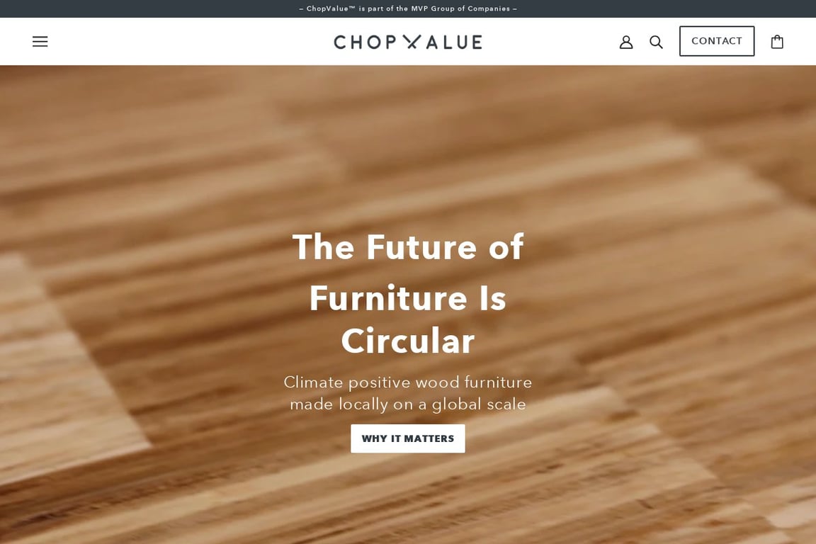 Chop Value homepage