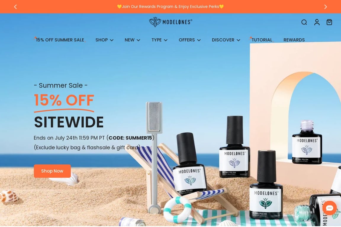 Modelones homepage