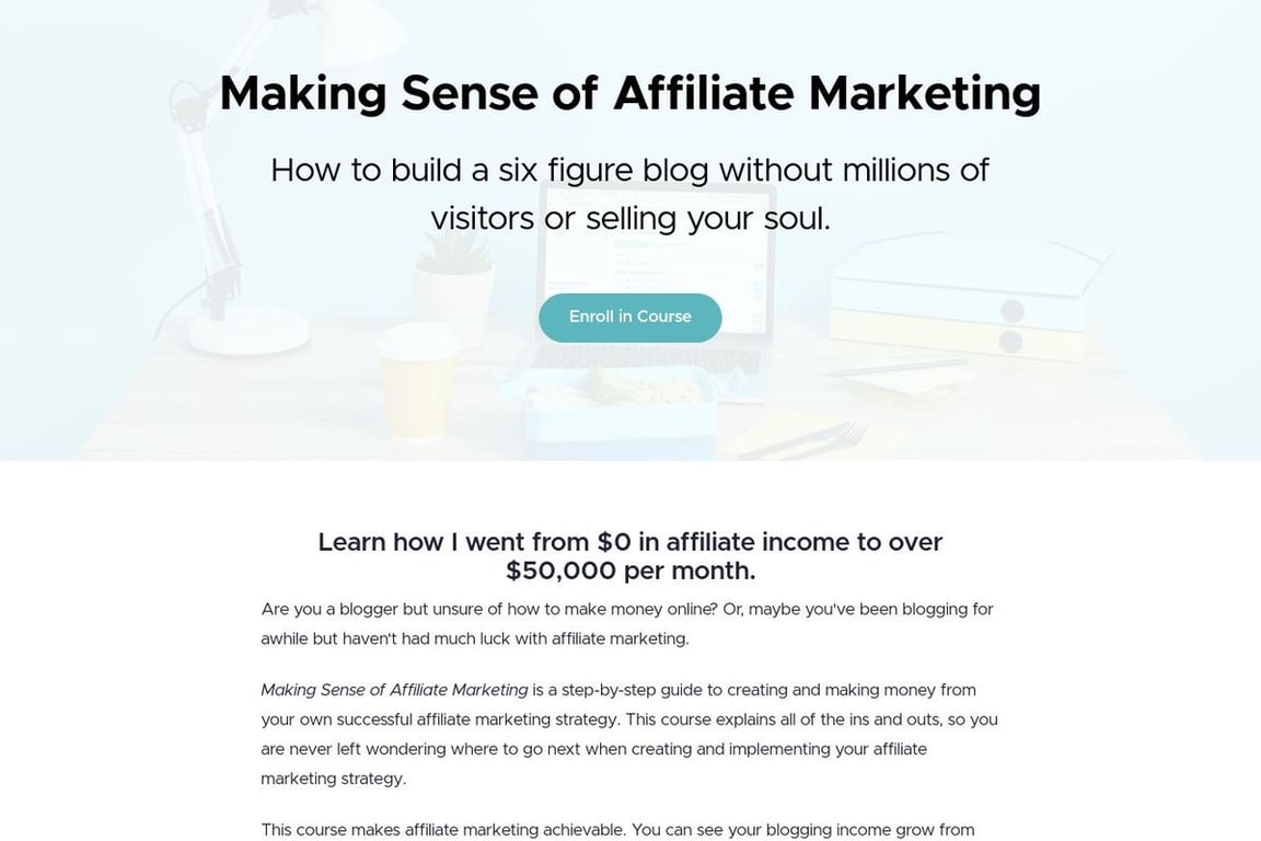 Making Sense of Affiliate Marketing homepage