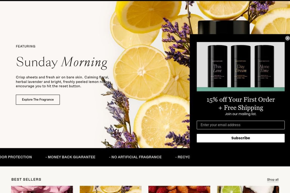 Each & Every homepage