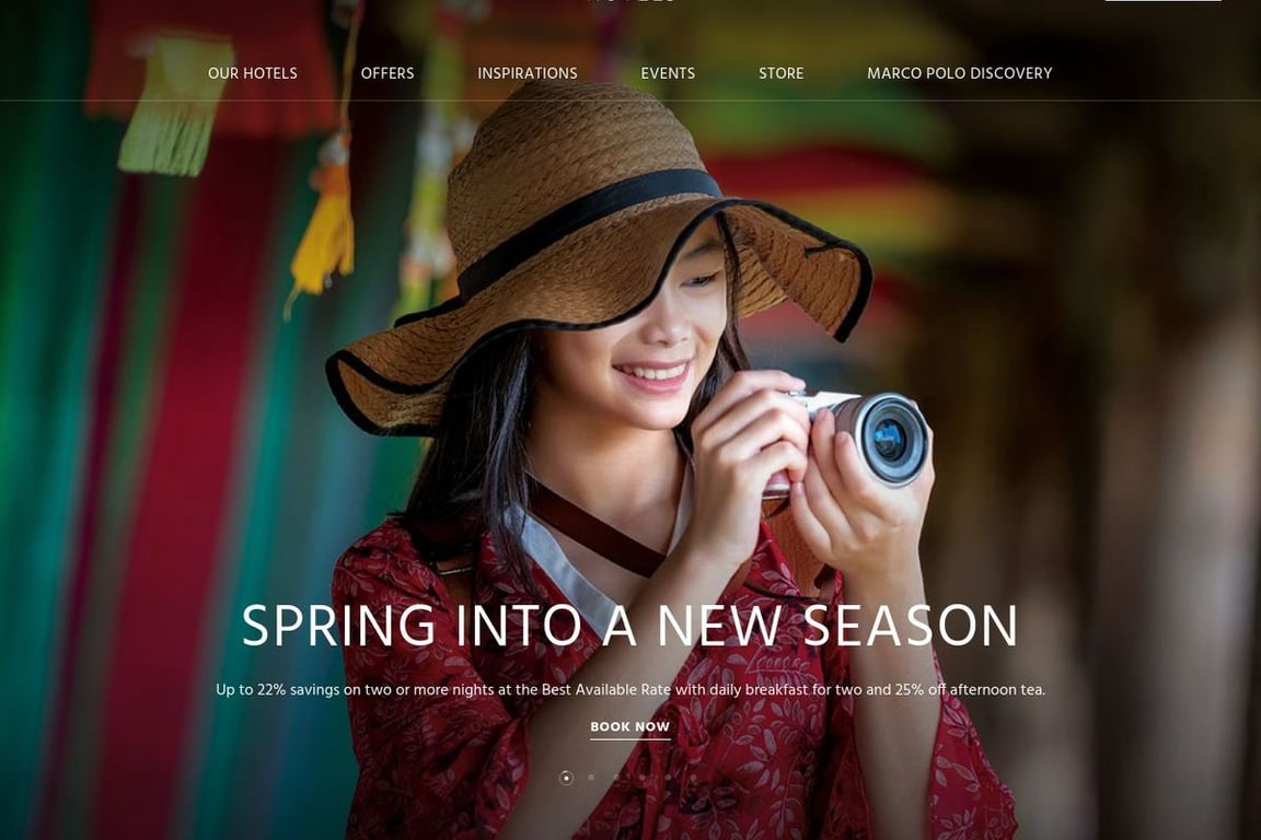 Marco Polo Hotels homepage