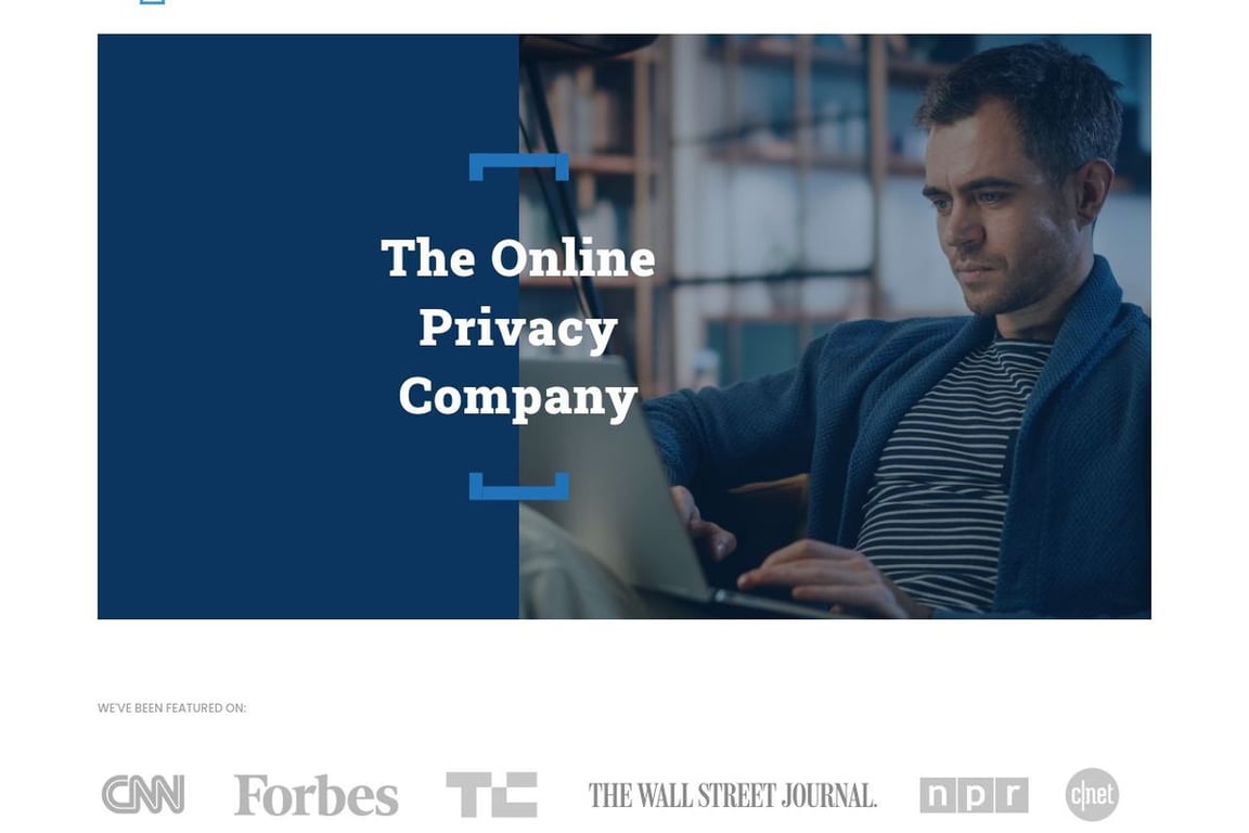 Abine homepage