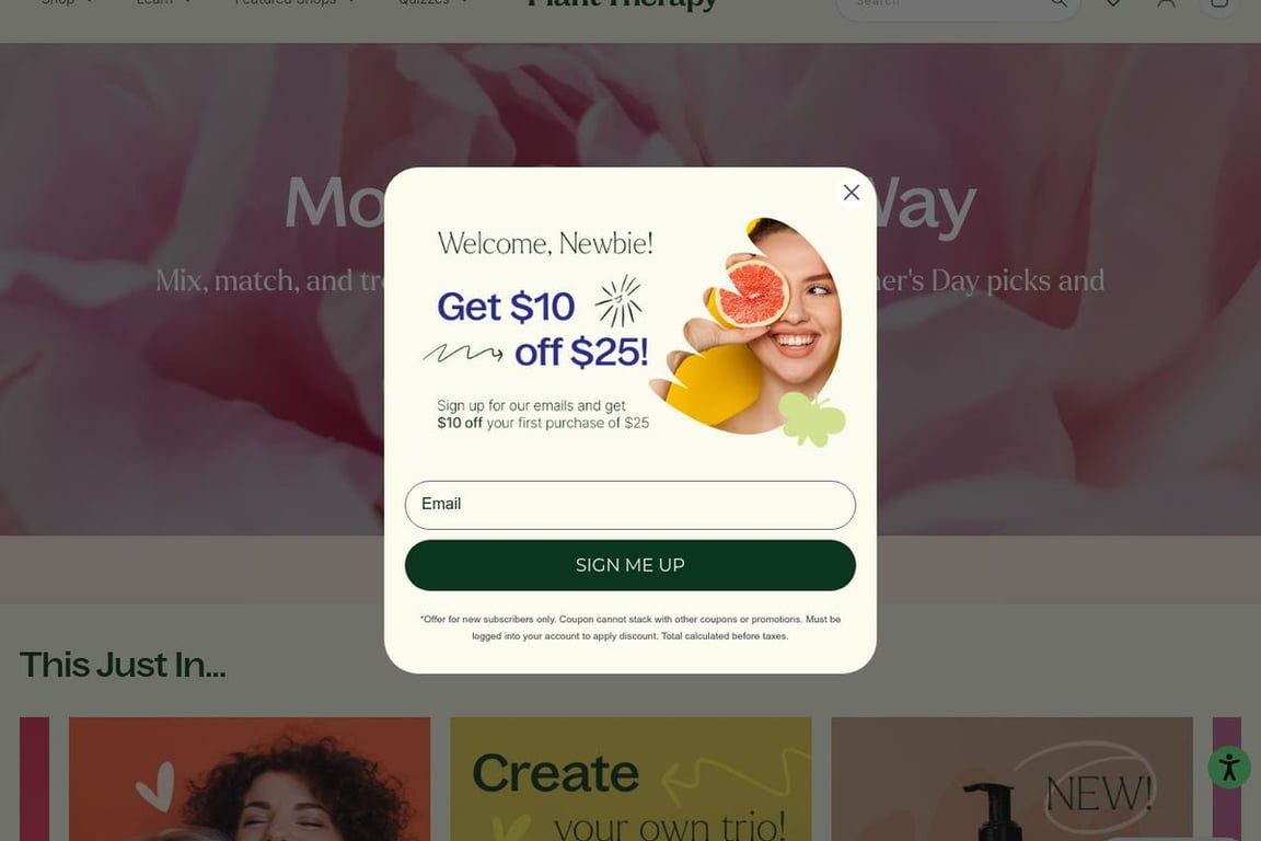 Plant Therapy homepage