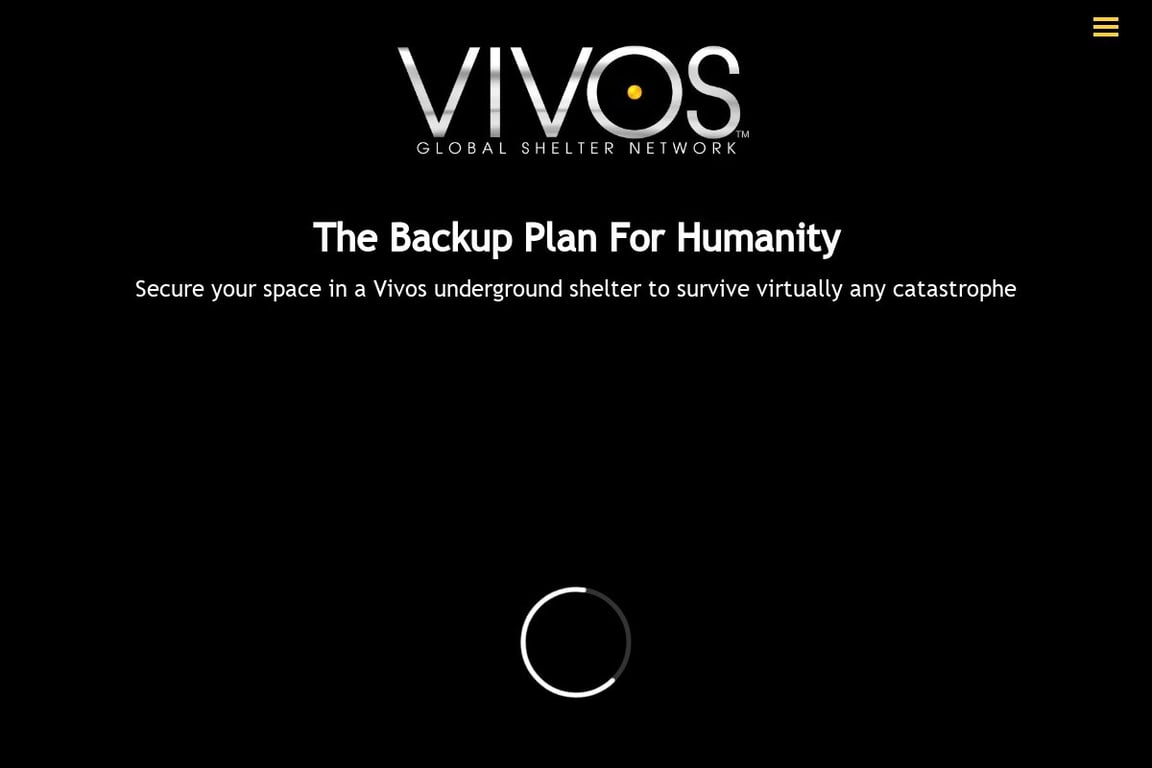 Vivos homepage