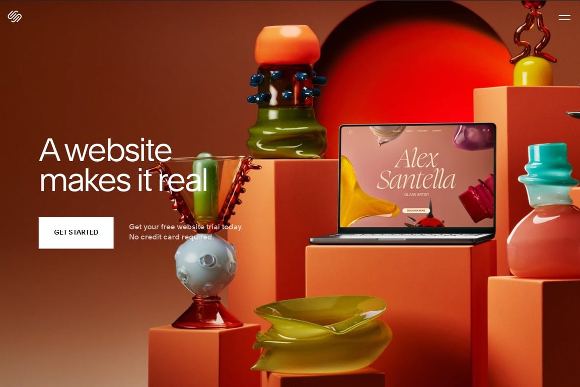 Squarespace homepage