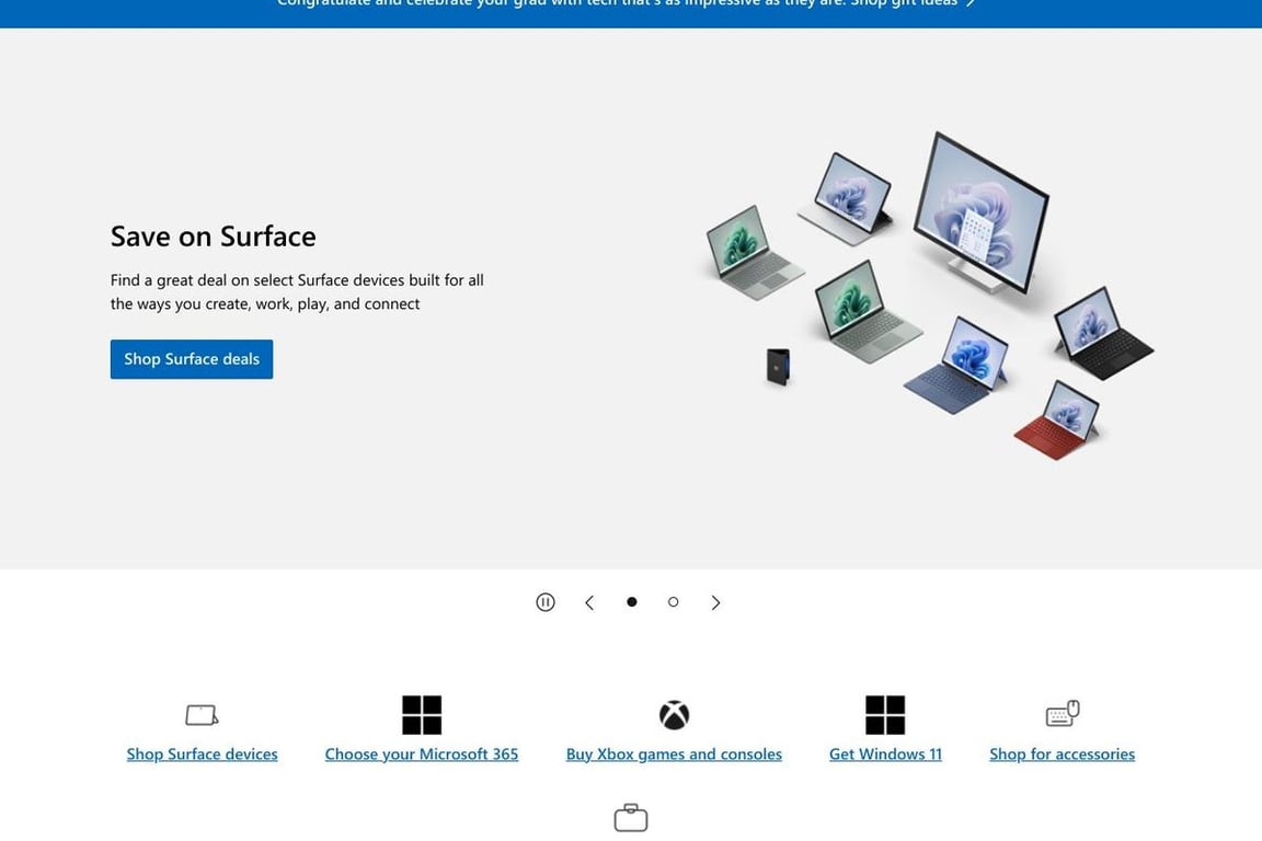 Microsoft Affiliates homepage