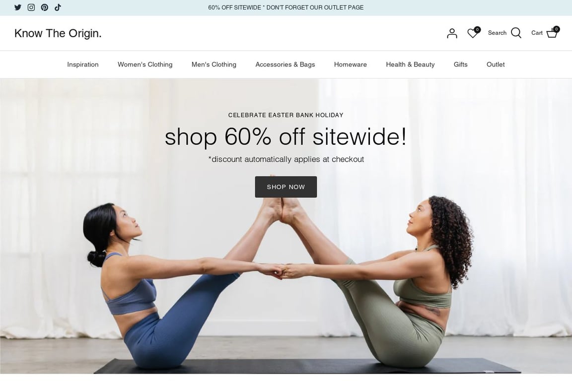 Know The Origin homepage